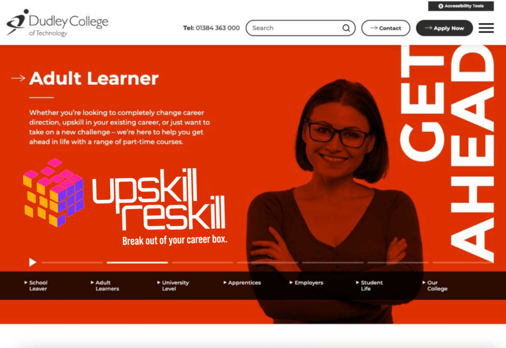 Skills tool for college courses mapping against career sectors for careers guidance with key, soft, employability skills and transferable skills