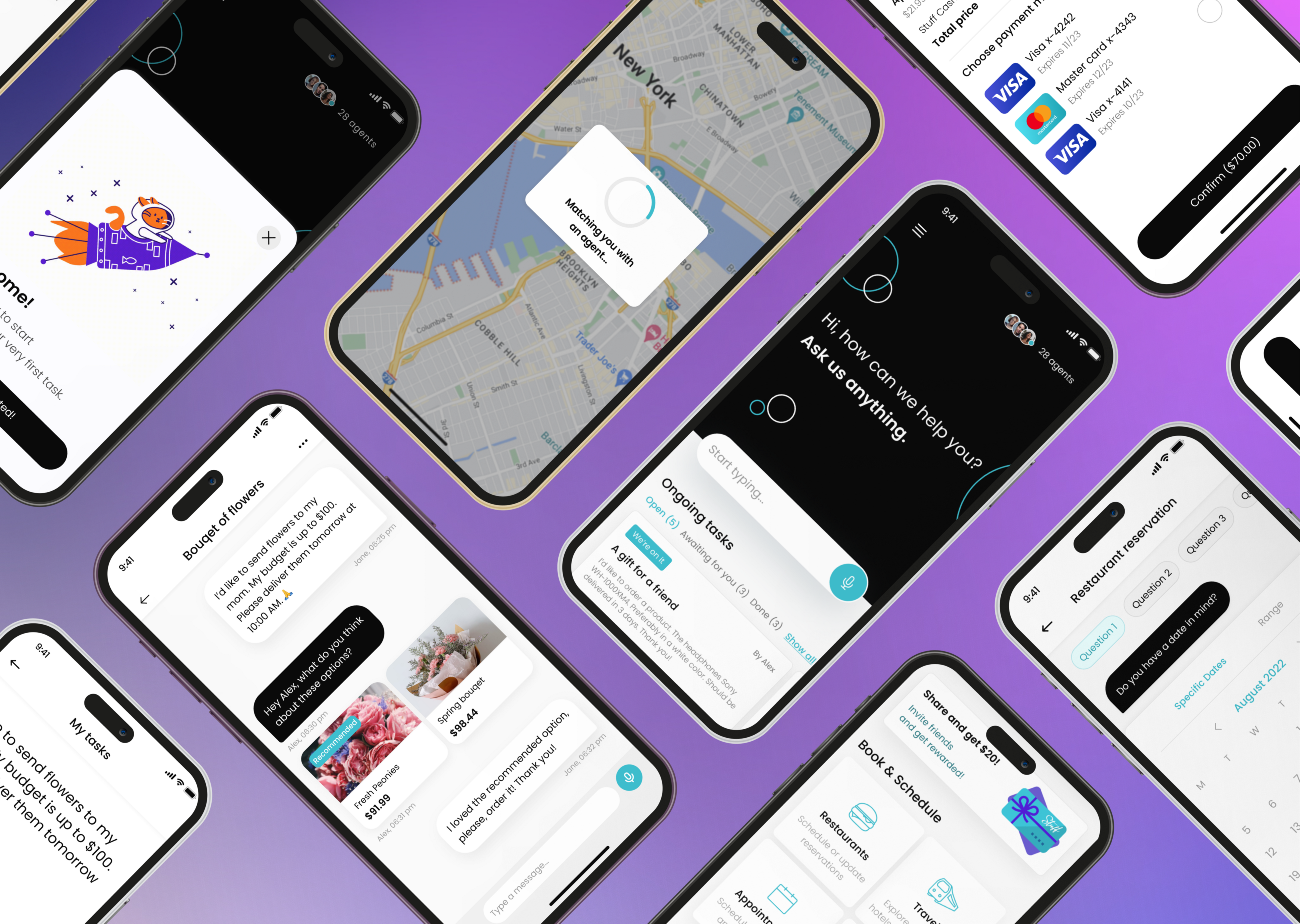 Personal Assistant Interface Case study: Redesigning a personal assistant application - UX Shark