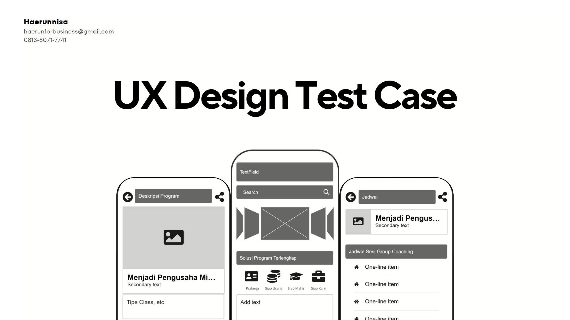 UX Design Test Case : Rumah Siap Kerja - UX Shark